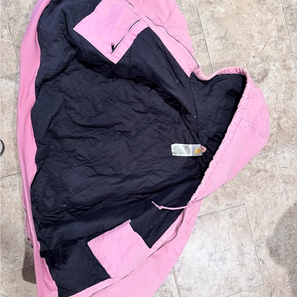 Carhartt Black Jacket with Pink Hood - Picture 3 of 5